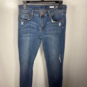 Jacob Davis Distressed Denim Skinny Jeans 255